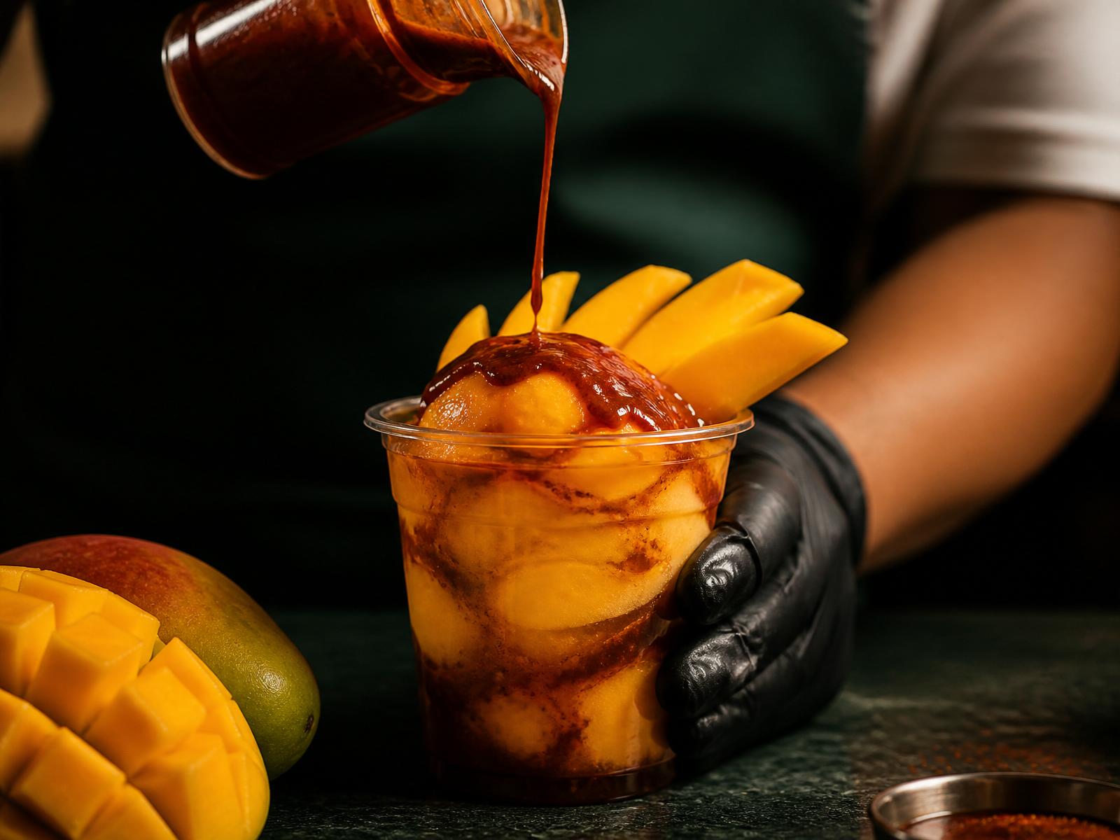 Preparo Mango Gelato
